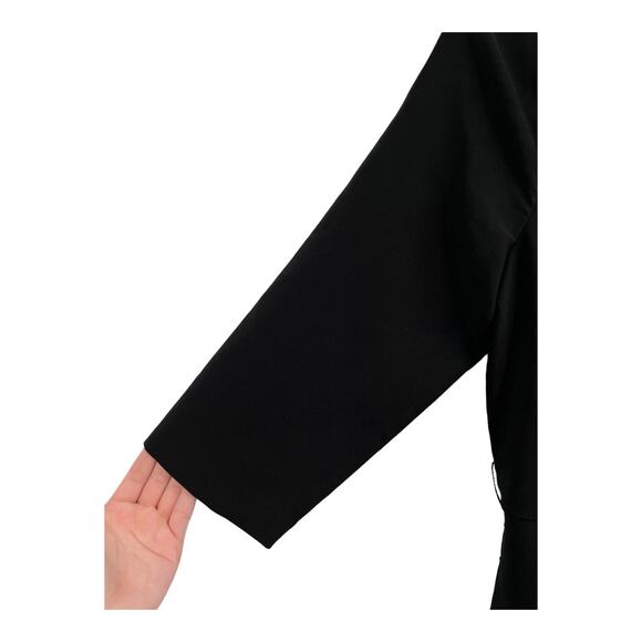 Kay Unger dress Izzy off the shoulder Midi black size 14 - Picture 3 of 9